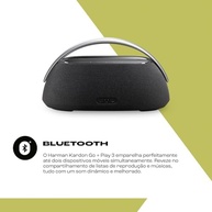 Harman Kardon Go + Play 3: Caixa de Som Bluetooth Premium com Design Sofisticado e Som Imersivo - Preto - imagem 3