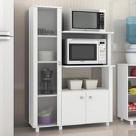 Balcão para Microondas com Cristaleira BL3304 - Tecno Mobili | Design Moderno e Praticidade - imagem 4