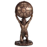 Escultura Atlas The Titan Who Hold The Sky em Resina com Acabamento Bronze - Veronese Design - imagem 2