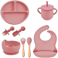Kit Introdução Alimentar Bebê 8 Peças com Silicone Antitóxico e Design Ergonômico - imagem 1