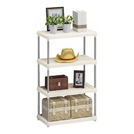 Rack Organizador Branco 4 Andares - Estante Plástica Multiuso com Design Moderno - imagem 2