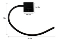 Porta Toalha Argola Rosto em Metal Preto Fosco – Design Moderno e Sofisticado para Banheiro - imagem 4