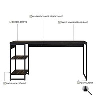 Escrivaninha com Estante Baixa 1,50m - Design Moderno e Funcionalidade Completa - imagem 5