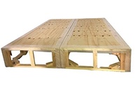 Base Box Casal Bipartido Suede Cinza - Design Moderno com Estrutura Reforçada - imagem 4