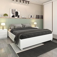 Cama Box Casal Monaco Tcil Móveis Branco - Design Moderno e Conforto Duradouro - imagem 2