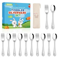 Conjunto de Talheres Infantil ITITT - 12 Peças em Aço Inox com Design Divertido - imagem 1