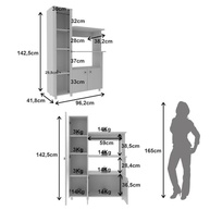 Balcão para Microondas com Cristaleira BL3304 - Tecno Mobili | Design Moderno e Praticidade - imagem 3