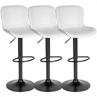 Kit 3 Banquetas Giratórias com Encosto - Design Moderno para Cozinha Americana e Balcão - imagem 1