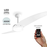 Ventilador de Teto Spirit Neevo2 Branco com Controle Remoto - Design Moderno e Iluminação LED - imagem 2