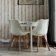 Cadeira Saarinen Wood CX1 - Base Fixa em Polipropileno Branco | Design Moderno e Conforto Duradouro - imagem 3