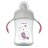 KaBaby Copo 300ml com Bico Rígido e Alças - Design Pássaro Rosa - imagem 1