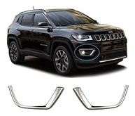 Aplique Cromado Farol de Milha Neblina Jeep Compass 2016-2021 - Design Premium - imagem 2