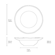 Conjunto de 4 Pratos de Entrada e Sobremesa Porto Brasil - Design Orgânico Latte - imagem 4