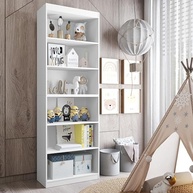 Organizador Livreiro Moderno para Sala e Escritório - Design Gold Branco - imagem 5