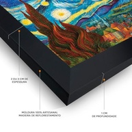 Moldura 64x94 com Proteção PETG para Arte e Poster Decorativo (Preto) - Design Moderno e Resistente - imagem 3