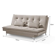 Sofá Cama Bangkok: Conforto Aveludado e Design! - imagem 2