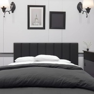 Cabeceira Cama Box Queen 8 Módulos Estofada Modular 60x20 cm - Design Moderno e Conforto Total (Preto) - imagem 2