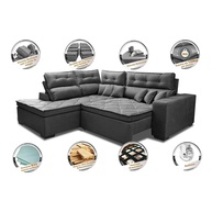 Sofá de Canto Retrátil inBox Platinum: Conforto e Design! - imagem 2