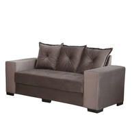 Sofá 3x2 Lugares Cinza Siena: Conforto e Design! - imagem 2