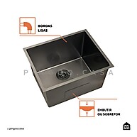 Tanque Inox 54x44cm Pingoo: Durabilidade e Design! - imagem 2