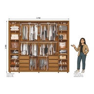 Guarda-Roupa Casal Dali: Espelho e Design! - imagem 2