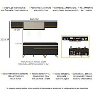 Cozinha Completa Veneza: 5 Peças com LED e Design! - imagem 2