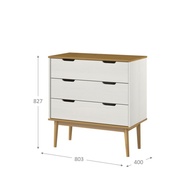 Cômoda 3 Gavetas Nórdica: Madeira Maciça e Design! - imagem 2