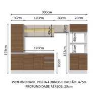 Cozinha Completa 300cm Madesa Smart: MDF e Design! - imagem 2