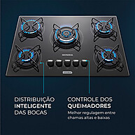 Cooktop 5 Bocas Mondial: Potência e Design! - imagem 2