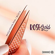 Pinça Sobrancelha Rose Gold Mundial: Precisão e Design - imagem 2