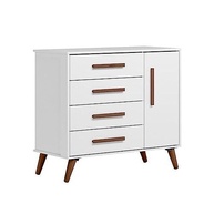 Cômoda Infantil Retrô Qencanto Qmovi Branco - Design Charmoso e Funcionalidade para o Quarto da Criança - imagem 2