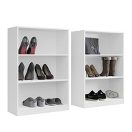 Organizador Livreiro Padrão em Madeira Branco - Design Moderno para Sala, Escritório e Quarto - imagem 3
