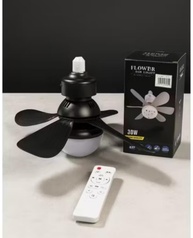 Ventilador de Teto 30W E27 com 6 Pás e Luz RGB - Design Moderno Bivolt - imagem 2