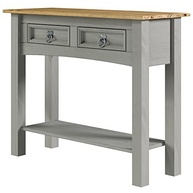 Aparador em Madeira Maciça com 2 Gavetas Cinza Lavado - Design Elegante e Funcionalidade Premium - imagem 2