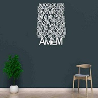 Quadro Decorativo Oração Pai Nosso em MDF Branco - Design Vazado Moderno - imagem 2