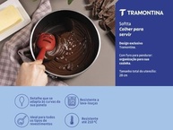 Colher para Servir Vazada Tramontina Softta em Silicone Vermelho - Design Ergonômico e Durabilidade - imagem 3