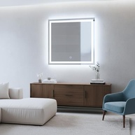 Espelho Quadrado com LED Touch Luxo 70x70cm | Iluminação Moderna e Design Premium - imagem 5