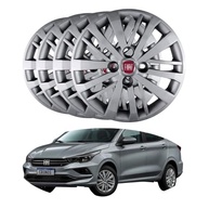 Jogo 4 Calotas Esportivas Aro 14 Fiat Argo Cronos 2023 2024 - Design Moderno e Proteção - imagem 2