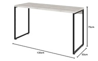 Mesa de Escritório Moderna 1,35m - Design Ergonômico e Estilo para Home Office - imagem 3