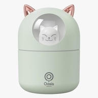 Umidificador de Ar Gatinho com LED - 300ml, Design Fofo, Silencioso, USB, Difusor de Aromas - imagem 1