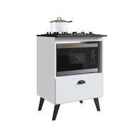 Balcão para Forno e Cooktop 4 Bocas Bogotá Branco – Design Moderno e Funcionalidade Inteligente - imagem 1
