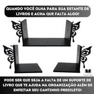 Aparador Organizador de Livros Bibliocanto Preto - Design Moderno e Funcionalidade - imagem 5