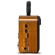Rádio Retrô Bluetooth Marrom - Design Vintage com Som Potente e Funções Modernas - imagem 3