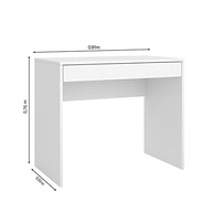 Escrivaninha com 1 Gaveta Facility Branco - Design Moderno e Funcionalidade - imagem 4