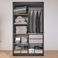 Guarda-Roupa Solteiro Lisboa 4 Portas com 2 Gavetas – Design Moderno e Organização Inteligente - imagem 3