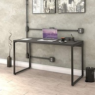 Mesa Escrivaninha Industrial 135cm Trevalla Kuadra ME135-E10 Preto Onix - Design Moderno e Resistente - imagem 2
