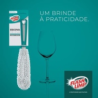 Flash Limp - Escova Eva Para Lavar Taças E Copos Altos - Design Ergonômico e Higiênico - imagem 5