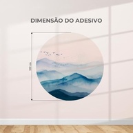 Adesivo Lavável Decorativo Círculo Aquarela 13 - Design Exclusivo para Ambientes Criativos e Comerciais - imagem 4