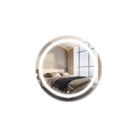 Espelho Redondo Decorativo com LED 40x40cm - Touch Screen, Iluminação Fria e Design Luxuoso - imagem 2
