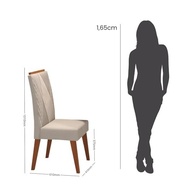 Kit com 6 Cadeiras em Madeira Maciça Vegas Marfim - Design Clássico e Conforto Duradouro para Ambientes Externos - imagem 5